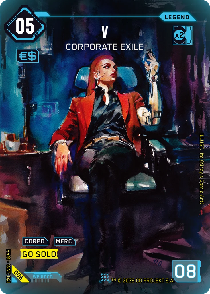 V, Corporate Exile 006 Foil Cyberpunk TCG card