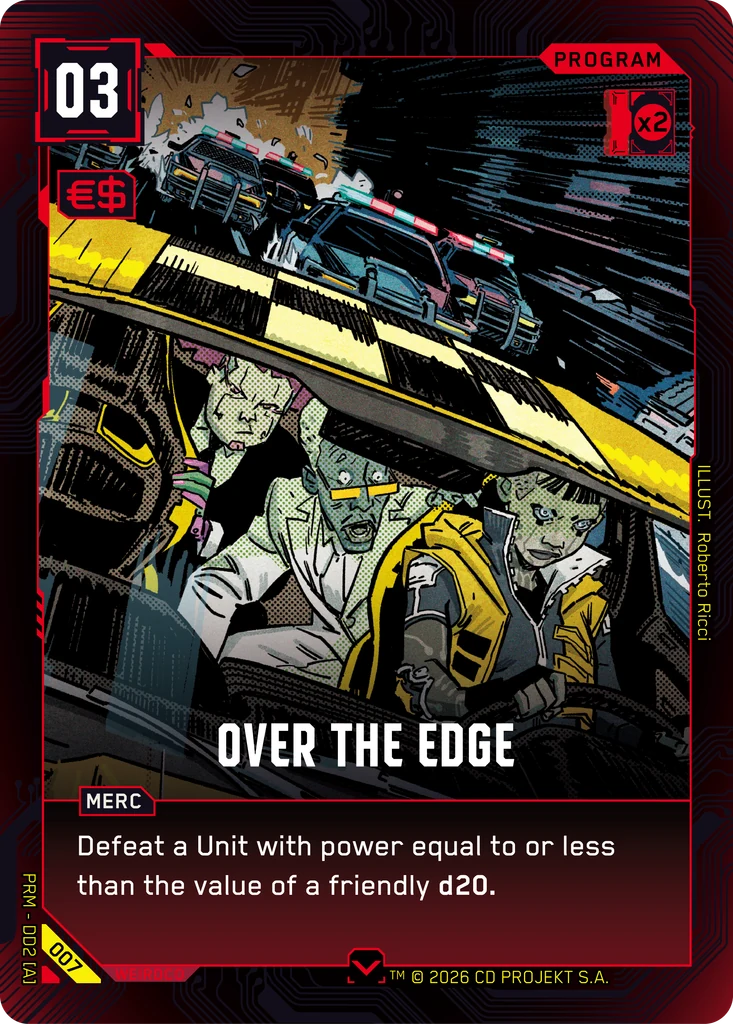 Over the Edge 007 Normal Cyberpunk TCG card