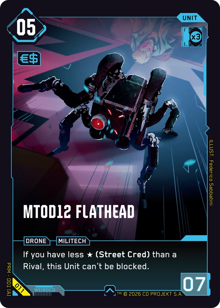 MT0D12 Flathead 011 Normal Cyberpunk TCG card