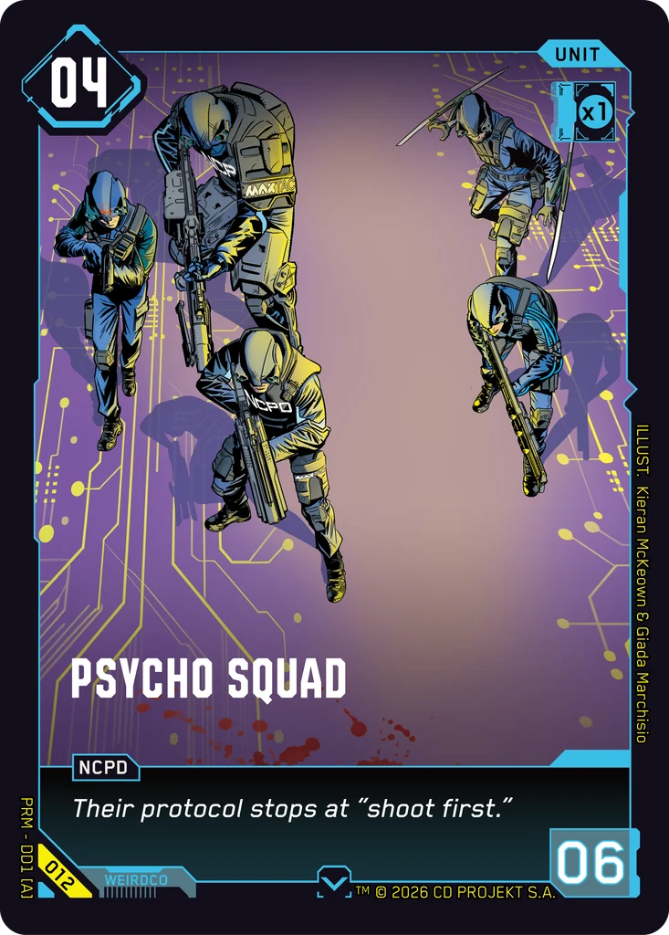 Psycho Squad 012 Normal Cyberpunk TCG card