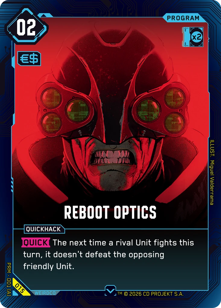 Reboot Optics 015 Normal Cyberpunk TCG card