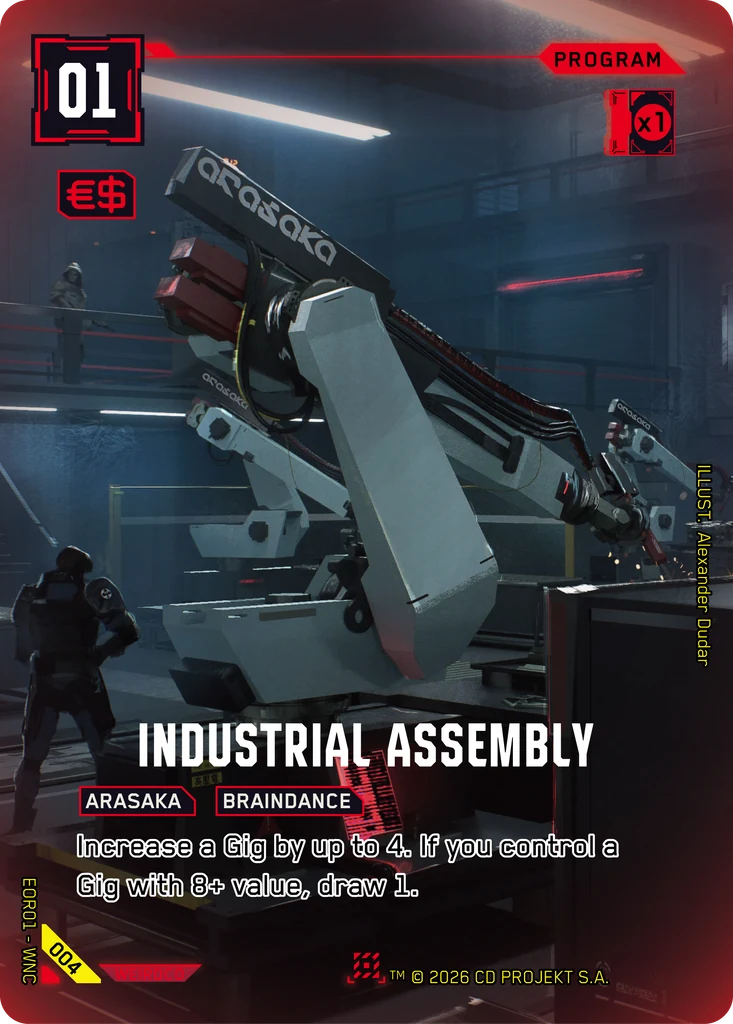 Industrial Assembly 004 Foil Cyberpunk TCG card