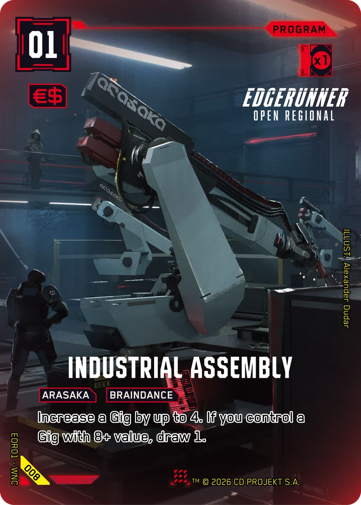 Industrial Assembly 008 Foil Cyberpunk TCG card