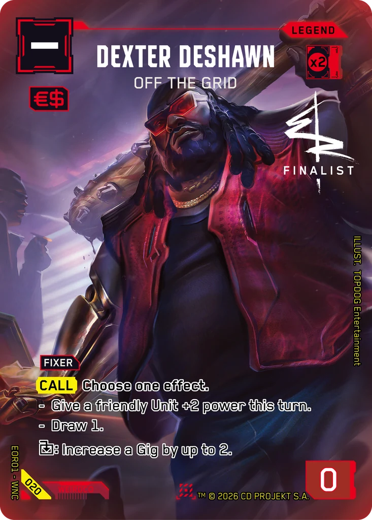 Dexter DeShawn, Off the Grid 020 Foil Cyberpunk TCG card