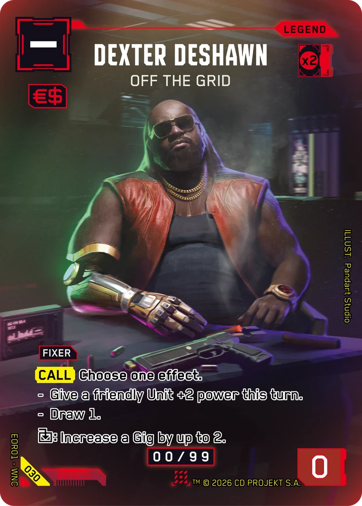 Dexter DeShawn, Off the Grid 030 Foil Cyberpunk TCG card