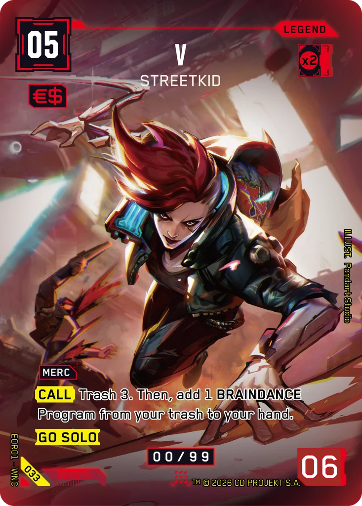 V, Streetkid 033 Foil Cyberpunk TCG card