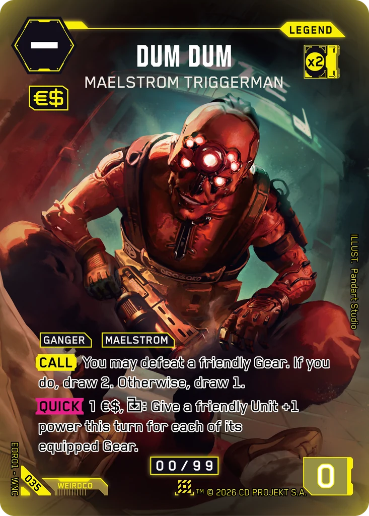 Dum Dum, Maelstrom Triggerman 035 Foil Cyberpunk TCG card