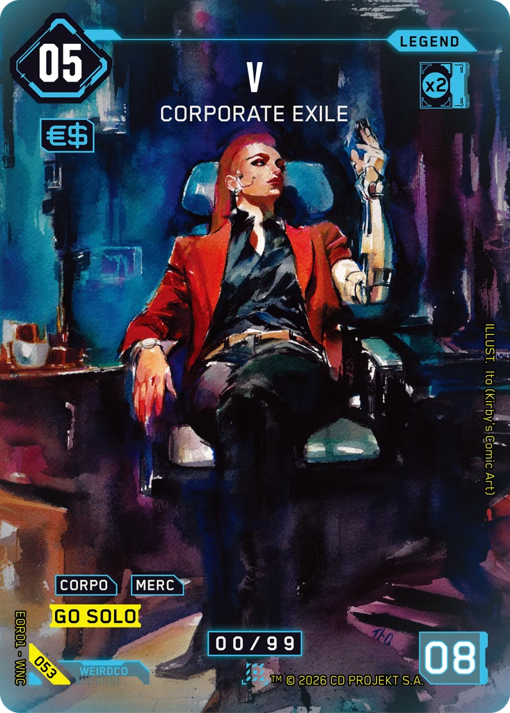 V, Corporate Exile 053 Foil Cyberpunk TCG card