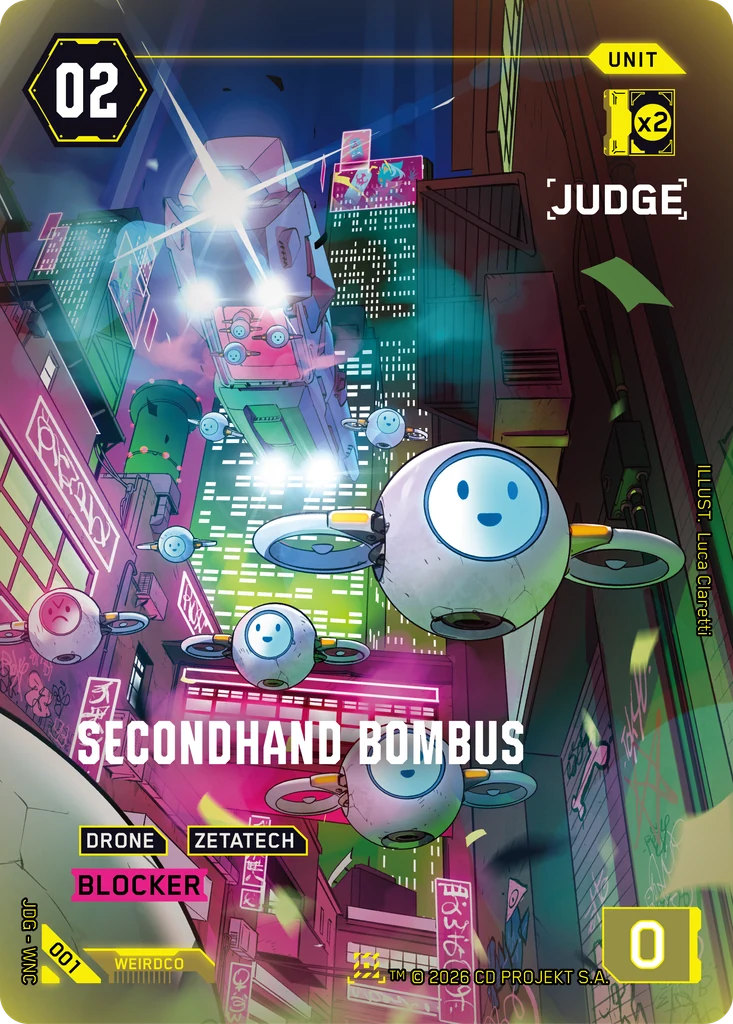 Secondhand Bombus 001 Foil Cyberpunk TCG card
