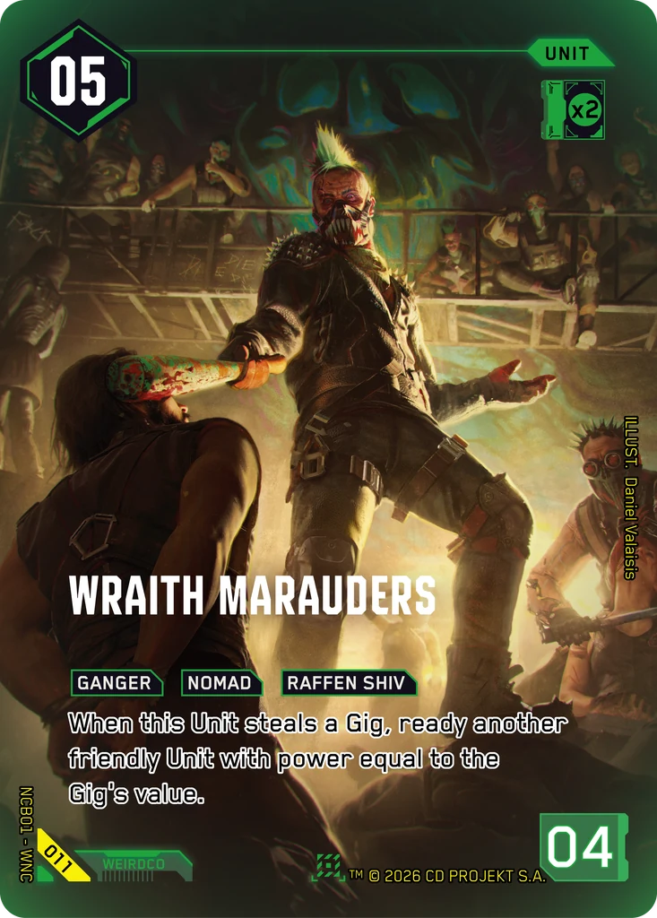 Wraith Marauders 011 Foil Cyberpunk TCG card