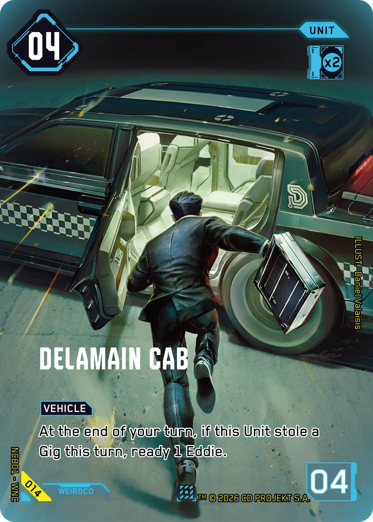 Delamain Cab 014 Foil Cyberpunk TCG card