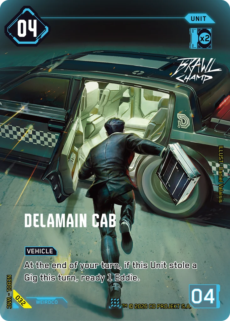Delamain Cab 032 Foil Cyberpunk TCG card