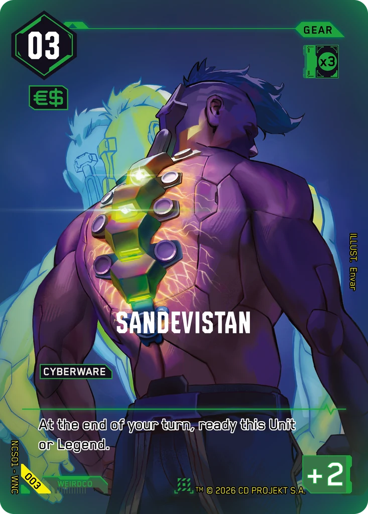 Sandevistan 003 Foil Cyberpunk TCG card