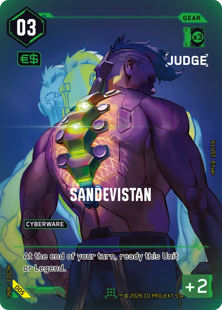 Sandevistan 005 Foil Cyberpunk TCG card