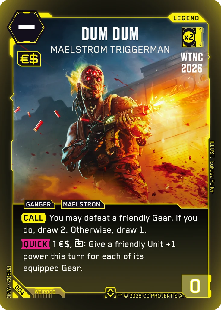 Dum Dum, Maelstrom Triggerman 004 Foil Cyberpunk TCG card