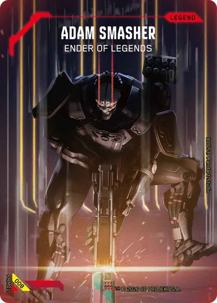 Adam Smasher, Ender of Legends 008 Foil Cyberpunk TCG card
