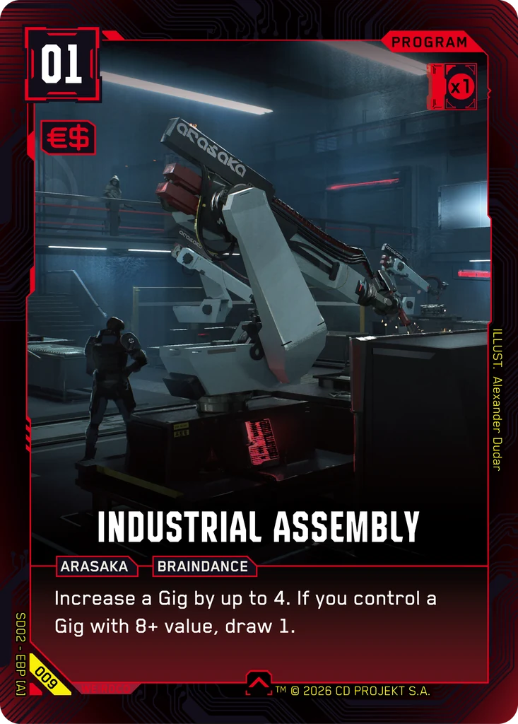 Industrial Assembly 009 Normal Cyberpunk TCG card