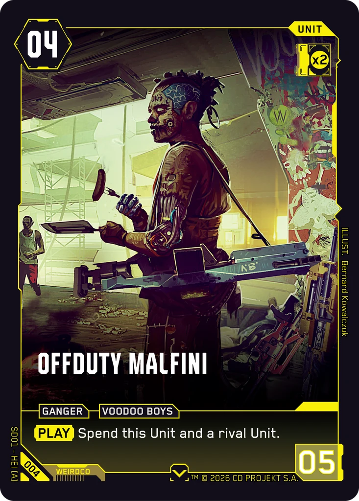 Offduty Malfini 004 Normal Cyberpunk TCG card