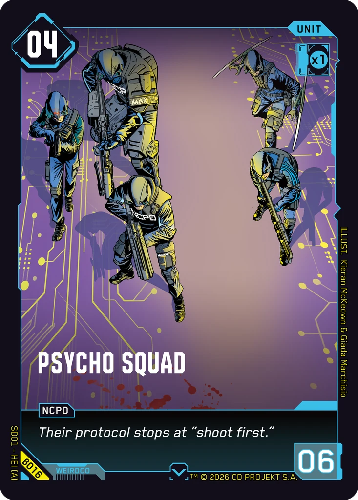 Psycho Squad β016 Normal Cyberpunk TCG card