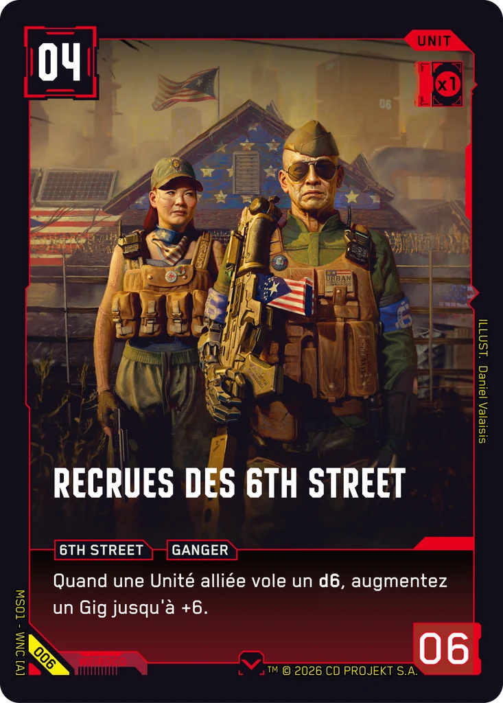 6th Street Recruits 006 Normal Cyberpunk TCG card