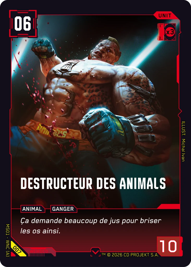 Animals Wrecker 007 Normal Cyberpunk TCG card