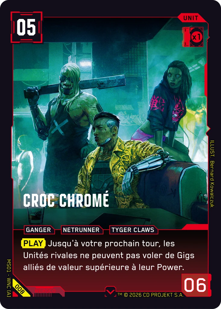 Chrome Fang 008 Normal Cyberpunk TCG card