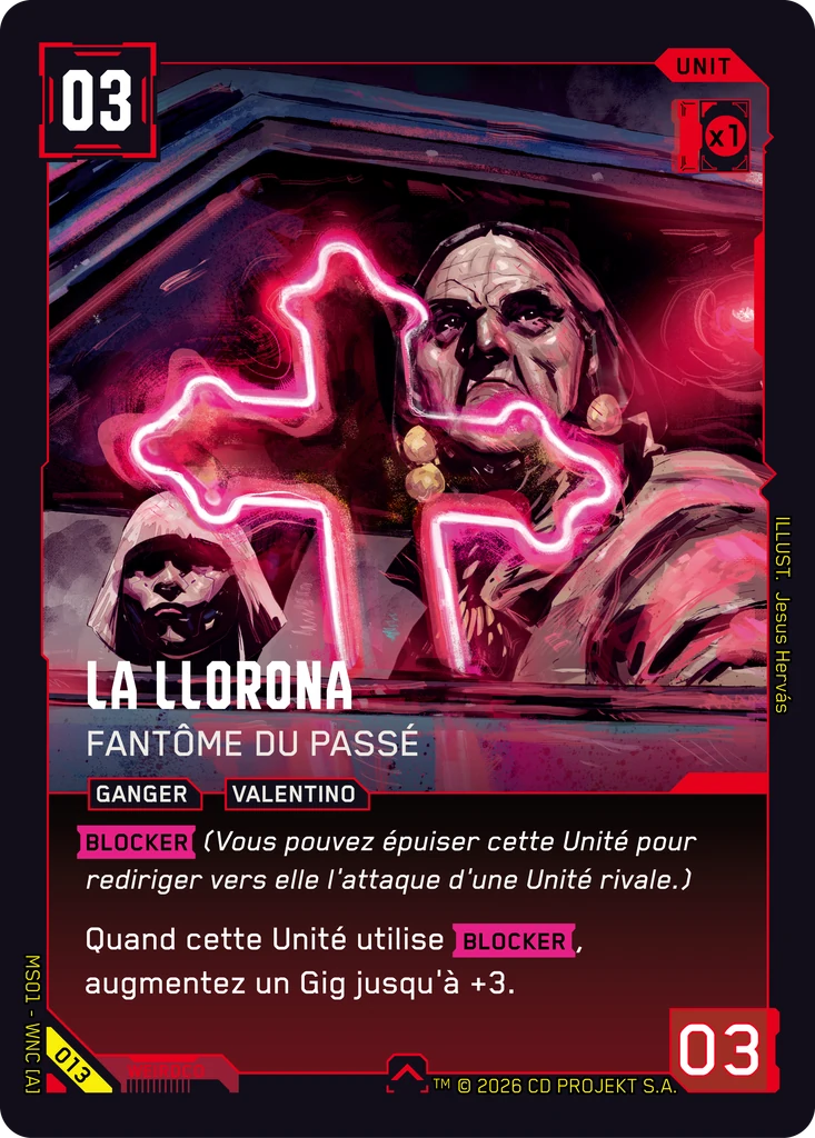 La Llorona, Ghost of the Past 013 Normal Cyberpunk TCG card