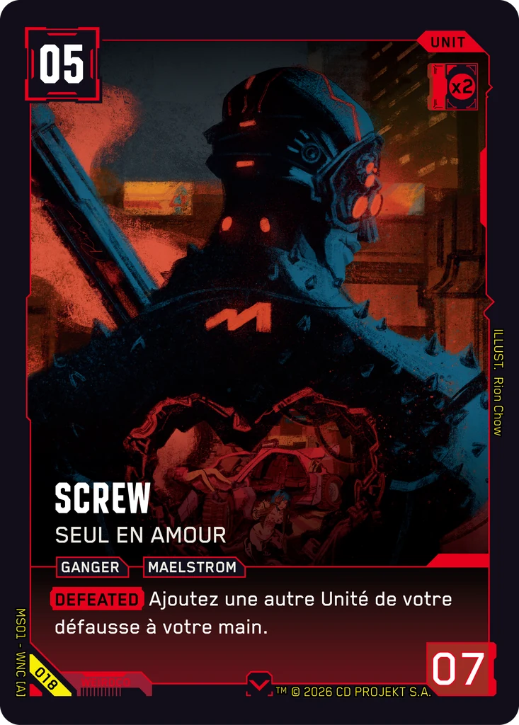 Screw, Lovelorn Fool 018 Normal Cyberpunk TCG card