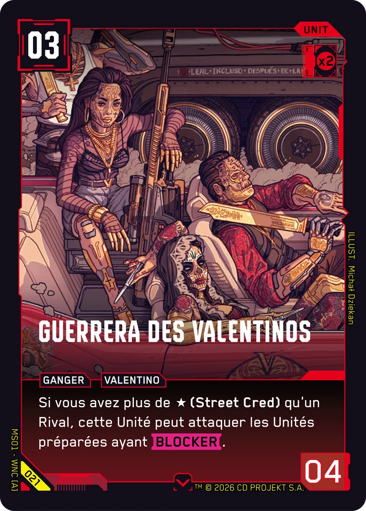 Valentino Guerrera 021 Normal Cyberpunk TCG card