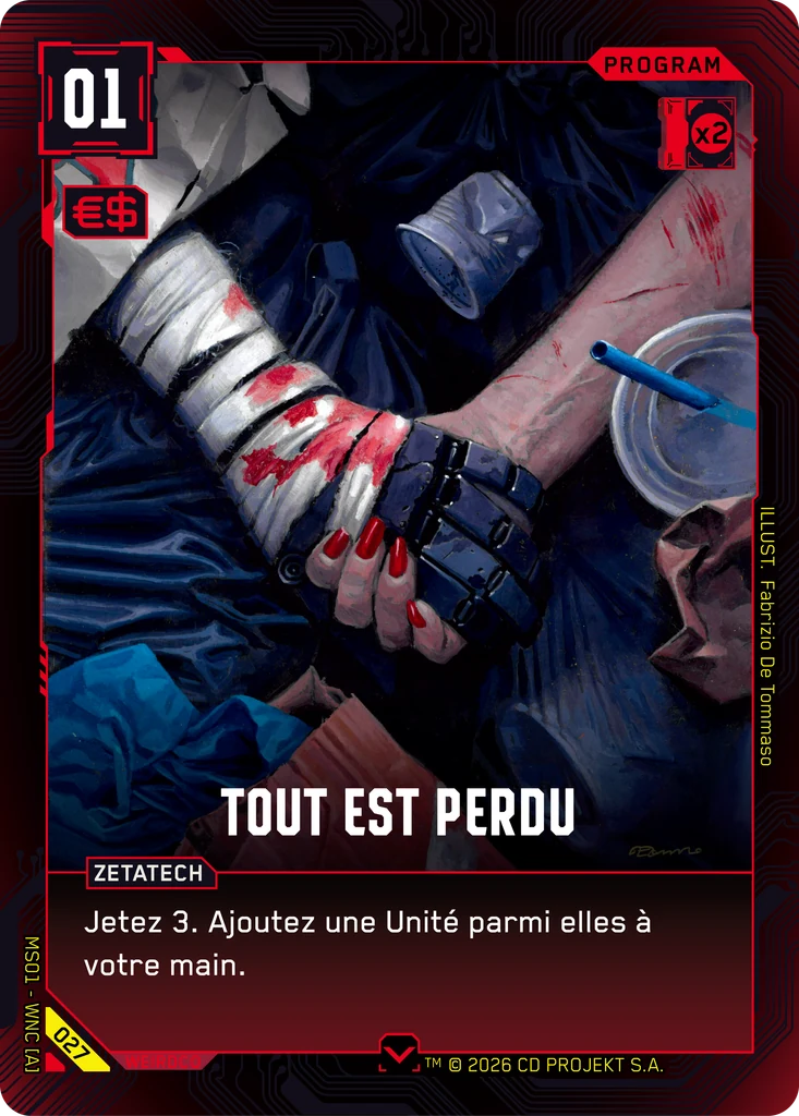 All is Lost 027 Normal Cyberpunk TCG card