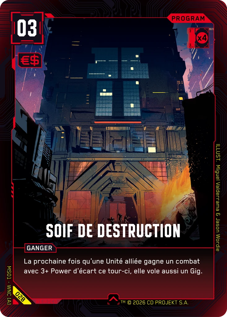 Appetite for Destruction 028 Normal Cyberpunk TCG card