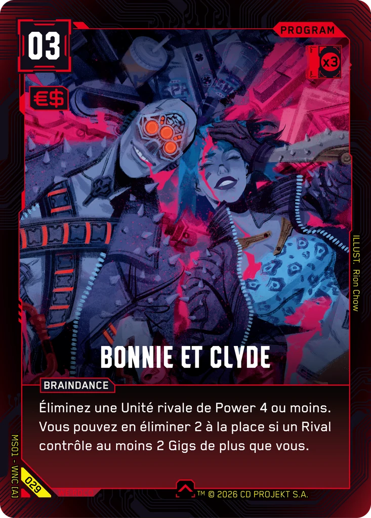 Bonnie and Clyde 029 Normal Cyberpunk TCG card