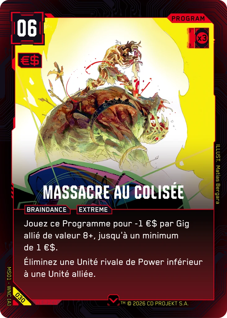 Carnage at the Colosseum 030 Normal Cyberpunk TCG card