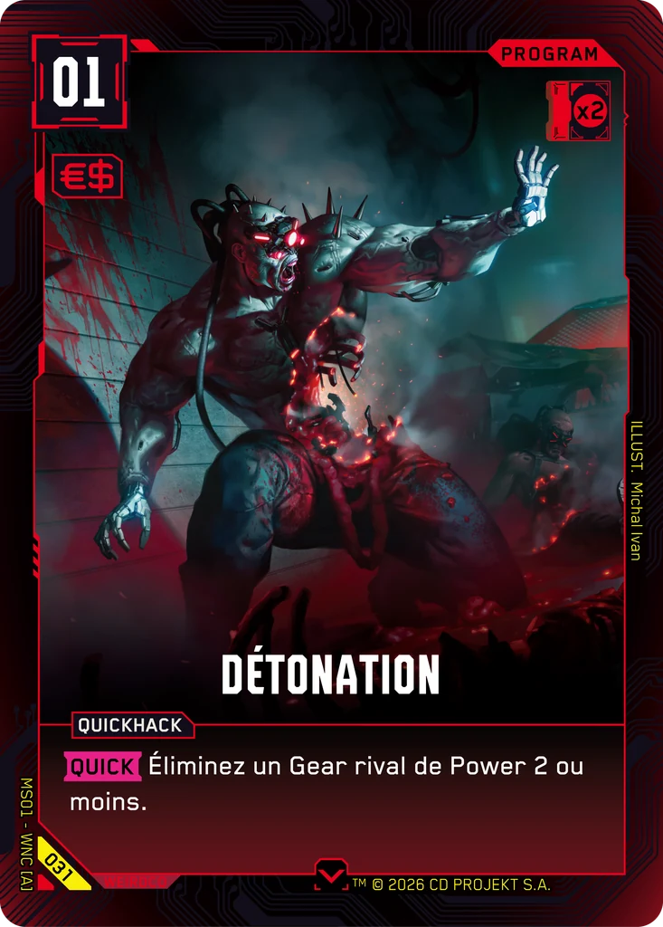 Detonate 031 Normal Cyberpunk TCG card