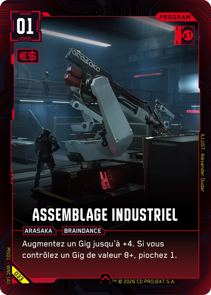 Industrial Assembly 033 Normal Cyberpunk TCG card