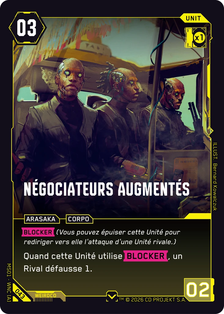 Augmented Negotiators 043 Normal Cyberpunk TCG card