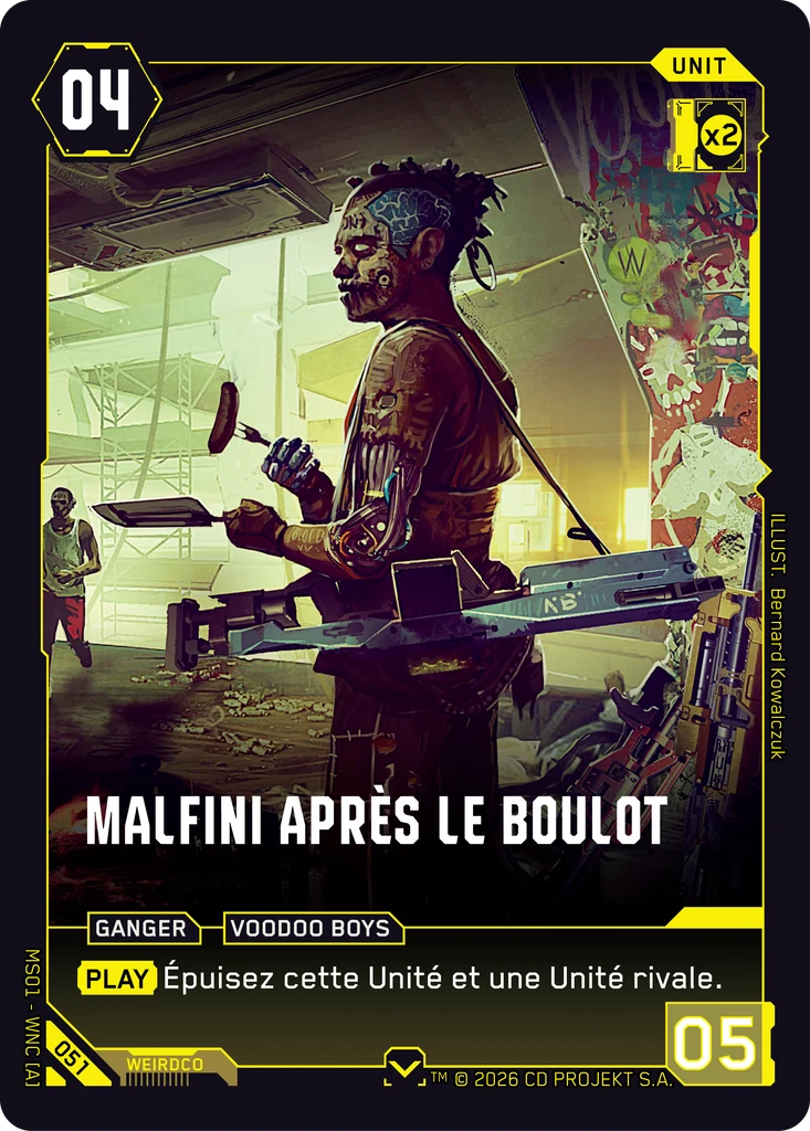 Offduty Malfini 051 Normal Cyberpunk TCG card