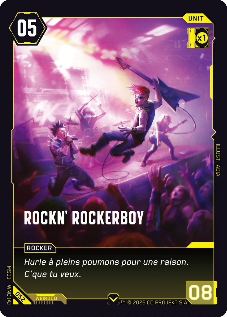Rockn' Rockerboy 052 Normal Cyberpunk TCG card