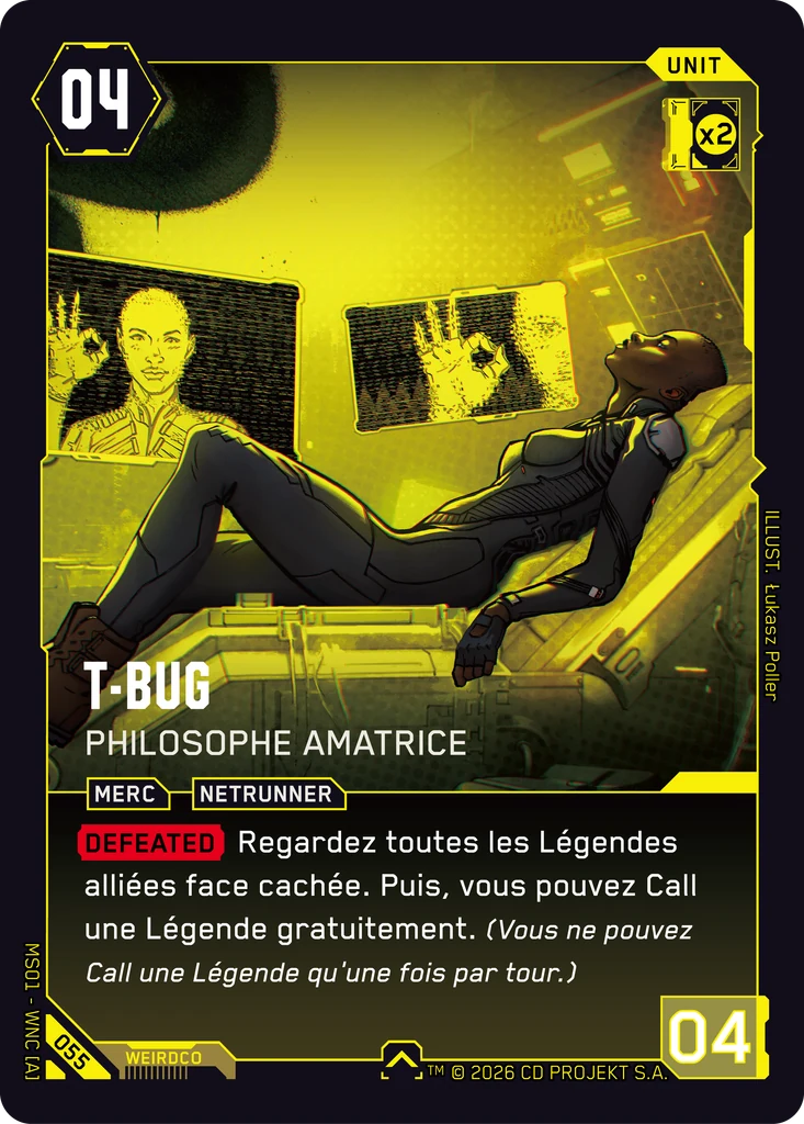 T-Bug, Amateur Philosopher 055 Normal Cyberpunk TCG card