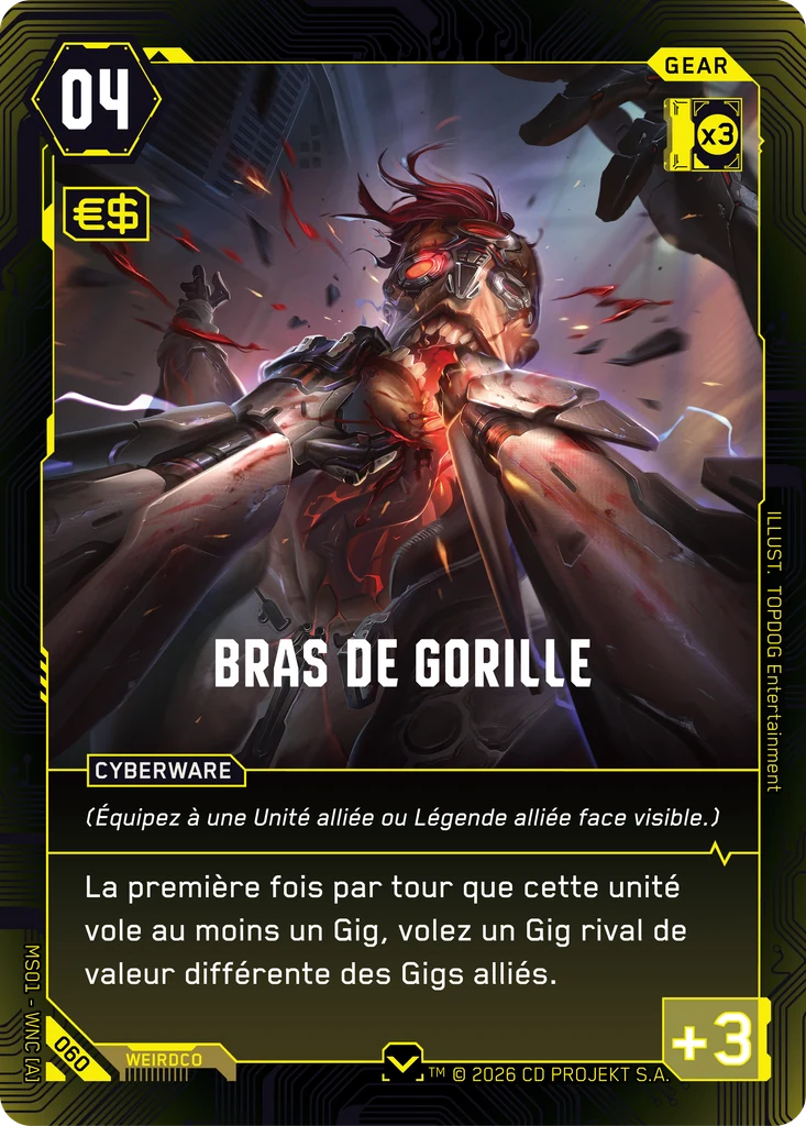 Gorilla Arms 060 Normal Cyberpunk TCG card
