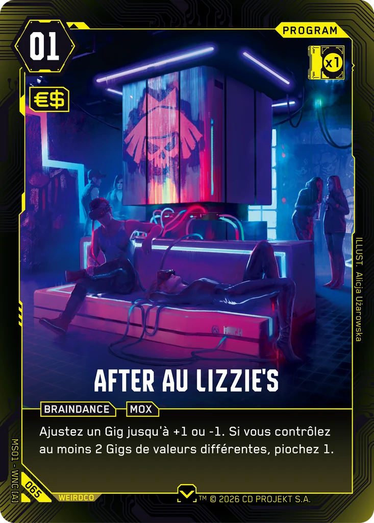 Afterparty at Lizzie's 065 Normal Cyberpunk TCG card