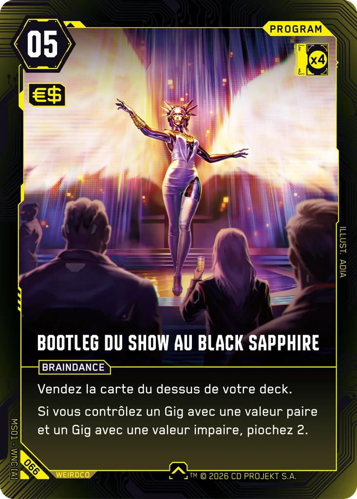 Bootleg Black Sapphire Show 066 Normal Cyberpunk TCG card