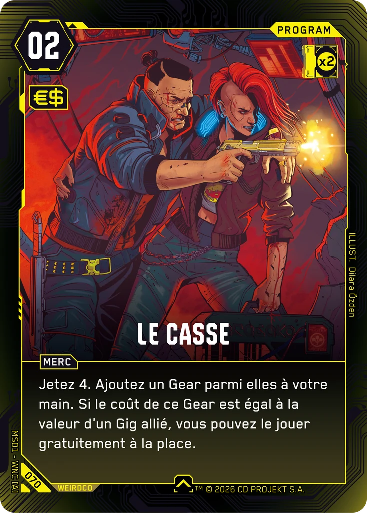The Heist 070 Normal Cyberpunk TCG card