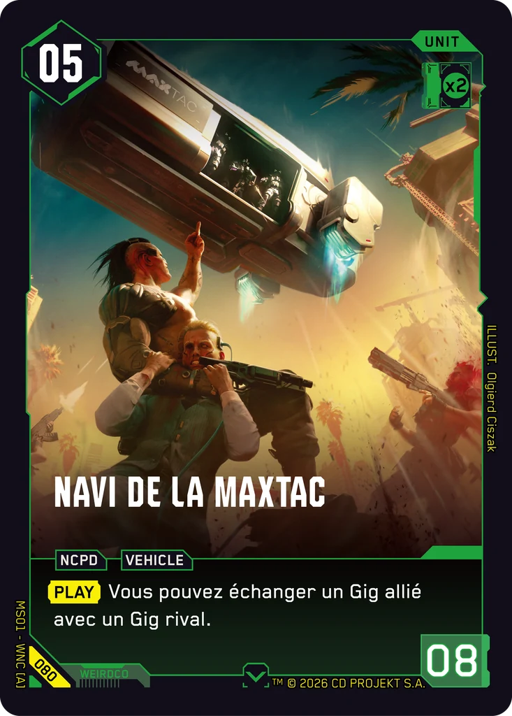 MaxTac AV 080 Normal Cyberpunk TCG card