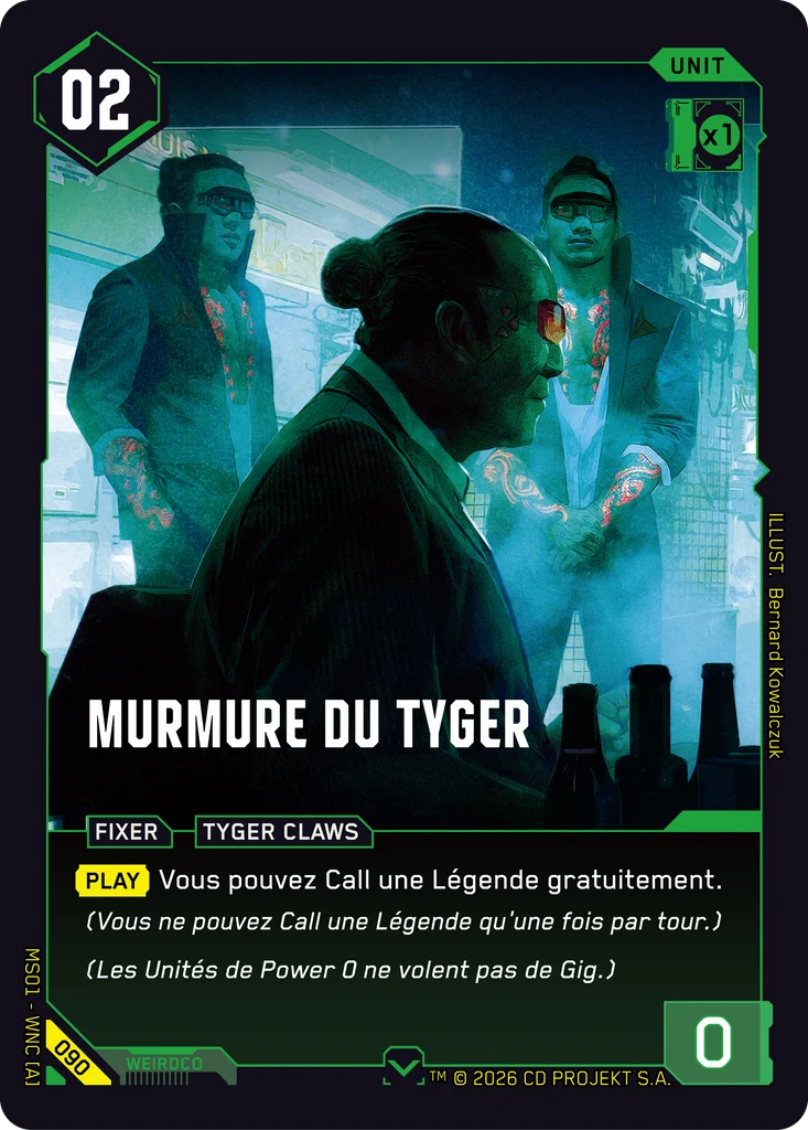 Tyger's Whisper 090 Normal Cyberpunk TCG card