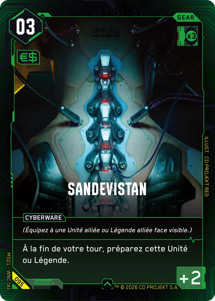 Sandevistan 095 Normal Cyberpunk TCG card