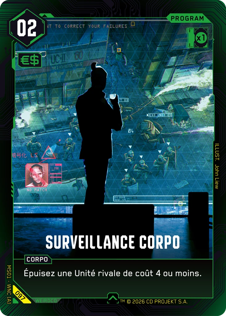 Corporate Surveillance 097 Normal Cyberpunk TCG card