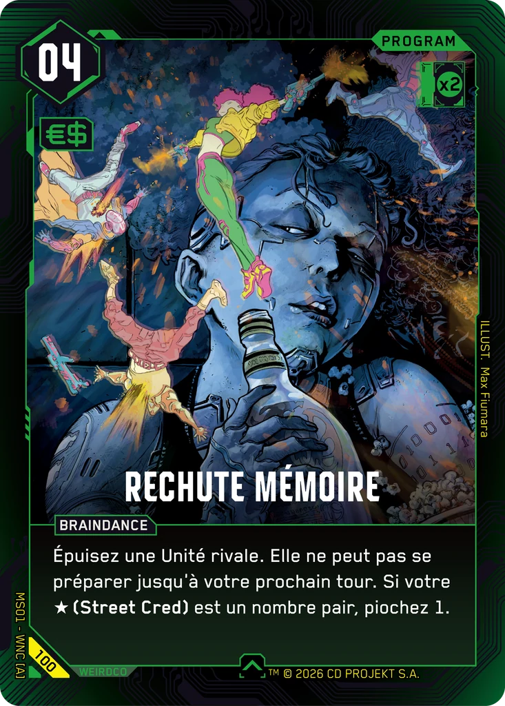 Memory Relapse 100 Normal Cyberpunk TCG card