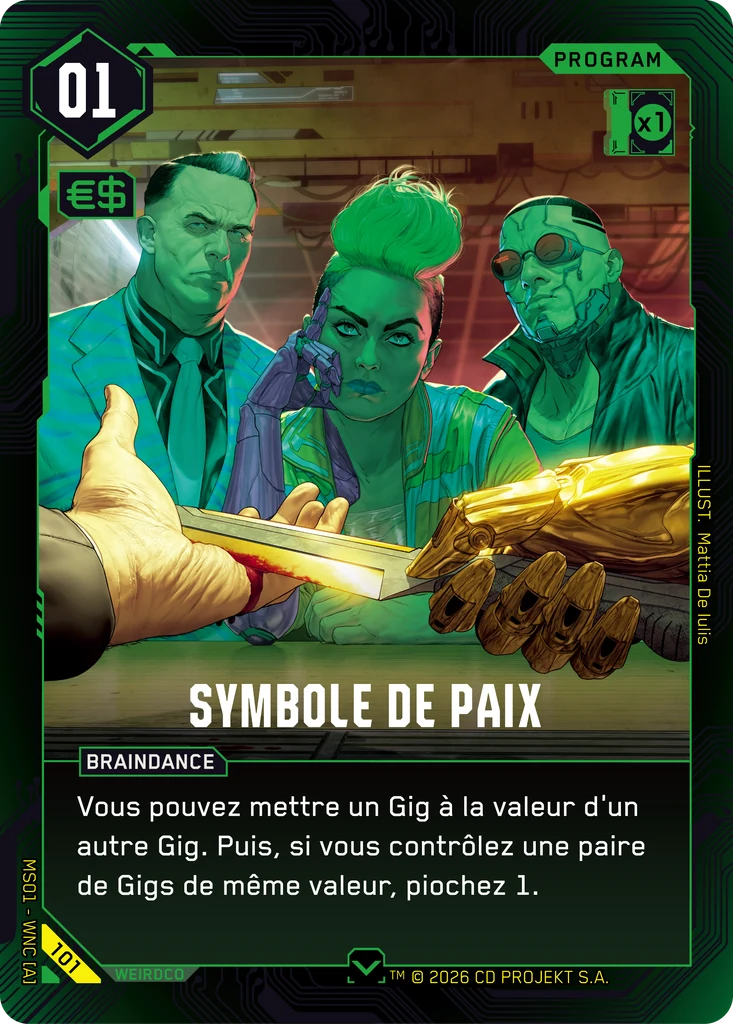 Peace Offering 101 Normal Cyberpunk TCG card