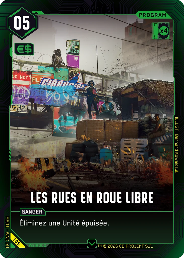 Wild in the Streets 105 Normal Cyberpunk TCG card